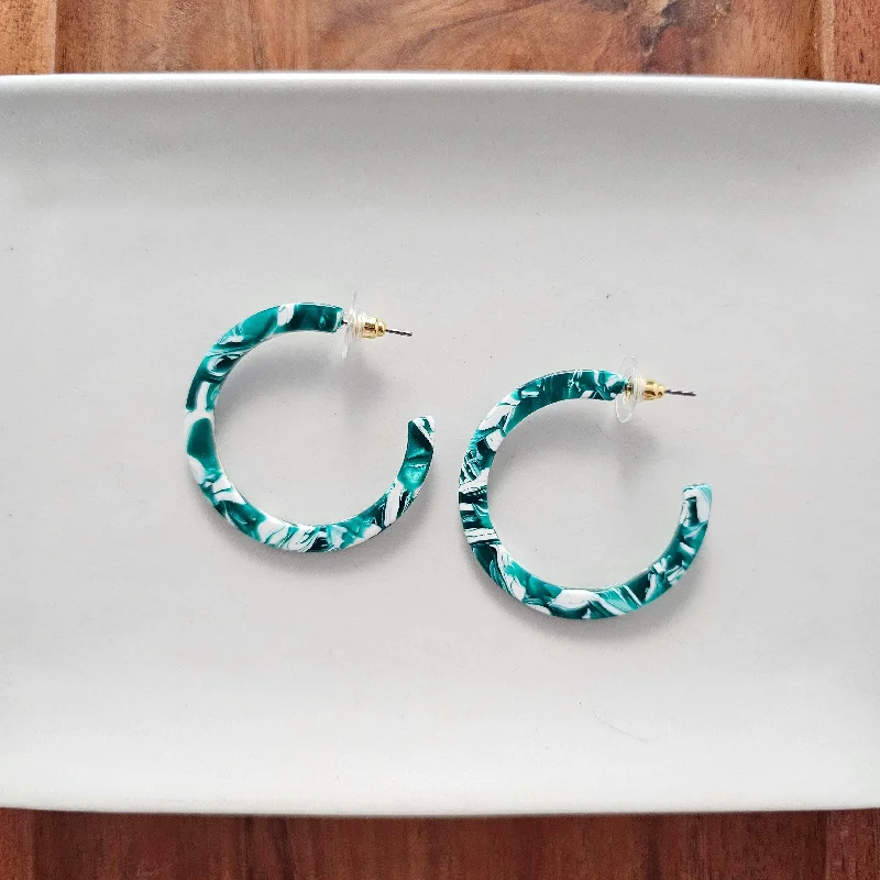 Camy Hoops - Sea Green // Spring, Summer, Mother's Day