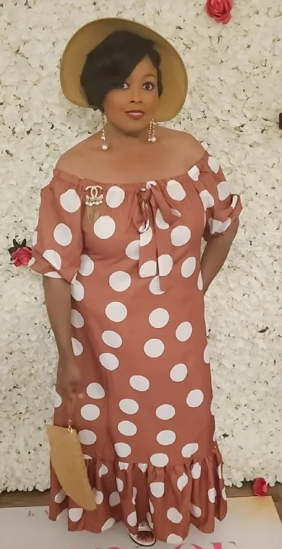 Polka Dot Maxi Dress