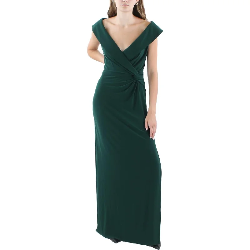 Lauren Ralph Lauren Womens Solid  Evening Dress