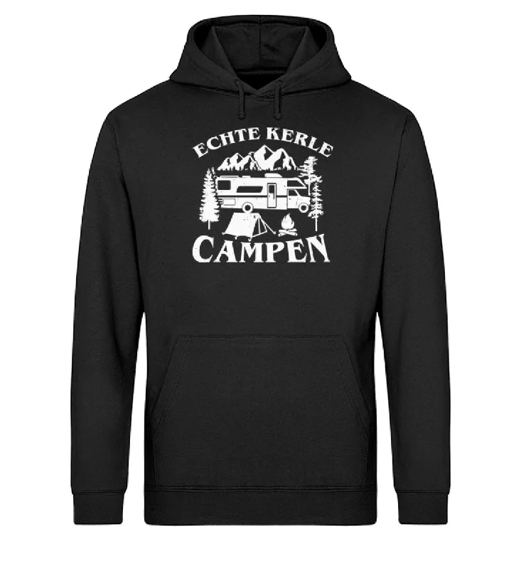 Echte Kerle campen - Unisex Organic Hoodie