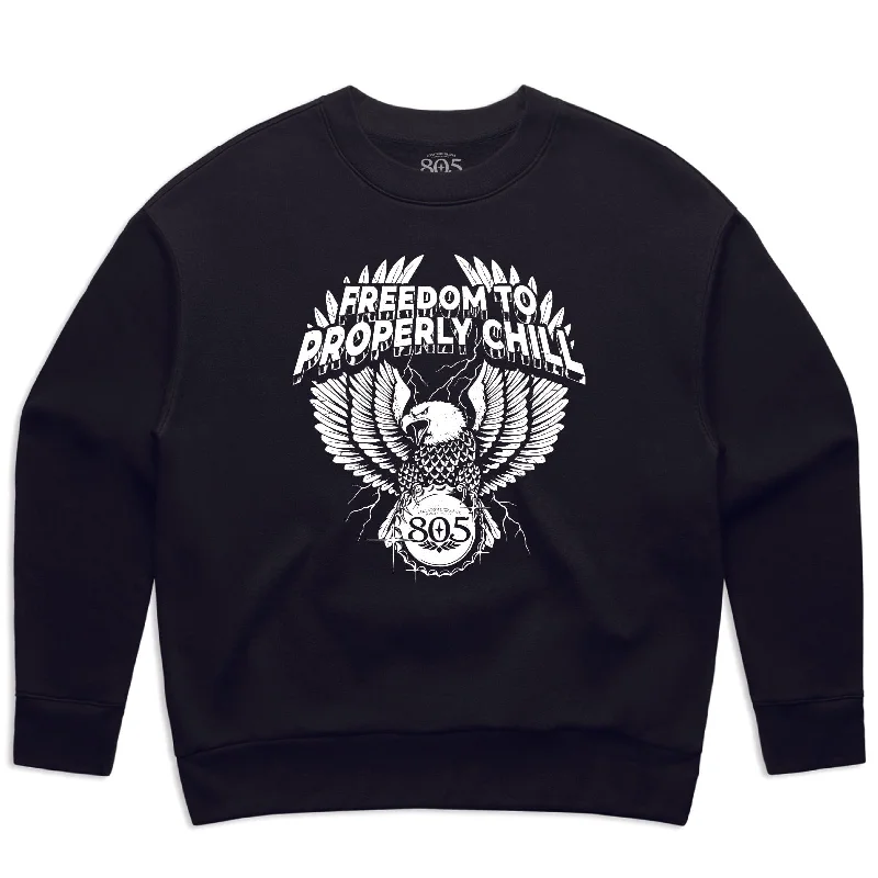 805 Women's Freedom to Properly Chill Crewneck