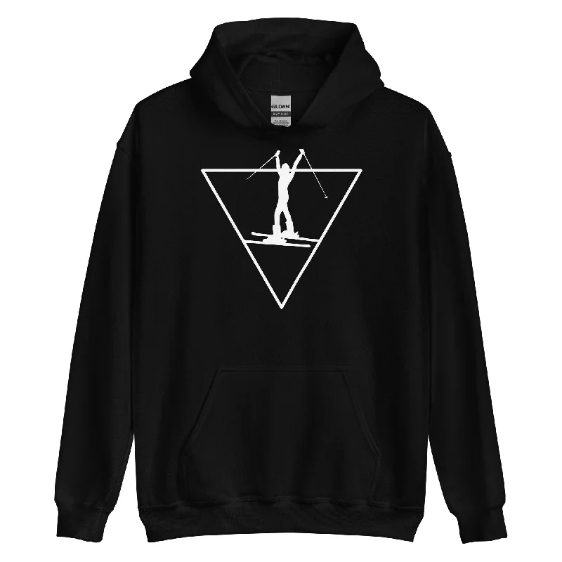 Dreieck und Skifahren - Unisex Hoodie