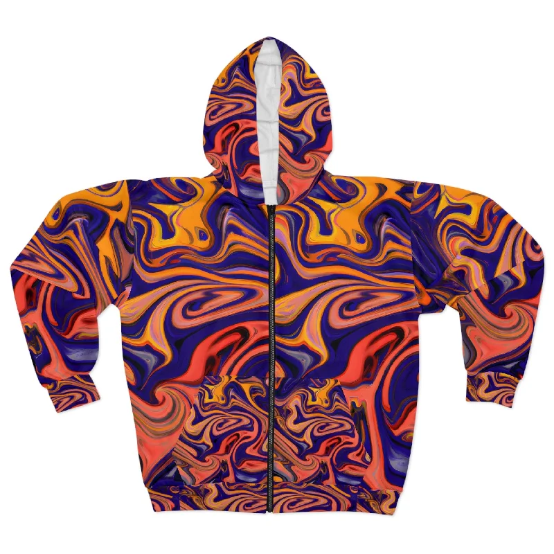 Transcendent Zen Unisex Zippered Hoodie