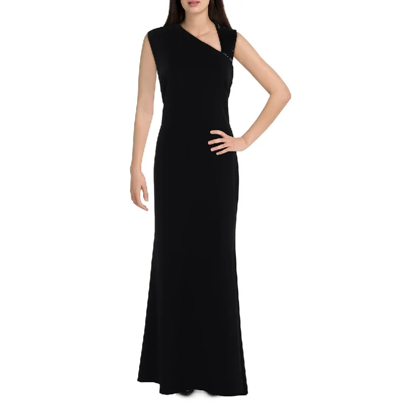 DKNY Womens Sequined Formal Evening Dress