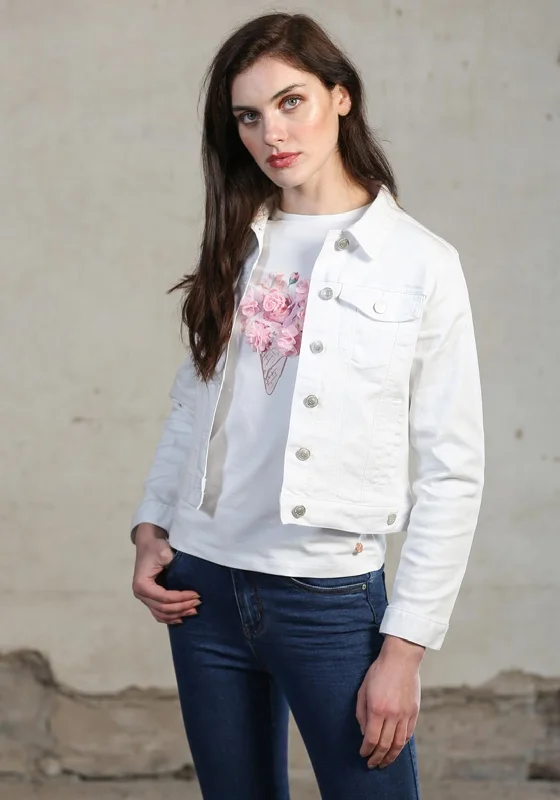 Rant & Rave Holly Denim Jacket, White