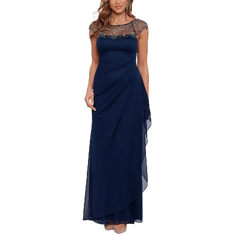 X by Xscape Womens Beaded Long Evening Dress