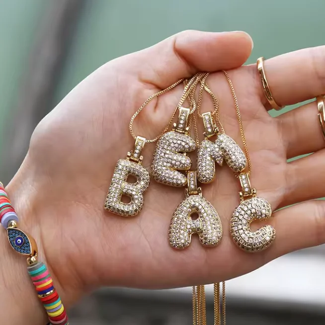 Bubble Letter Necklace