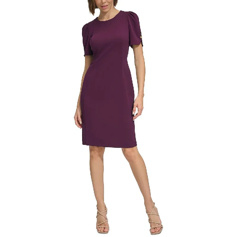 DKNY Womens Knee Length A-Line Sheath Dress