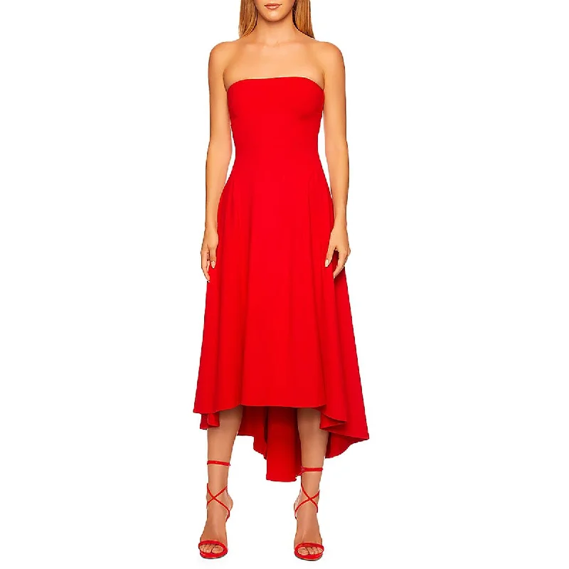 Susana Monaco Womens Hi-Low Strapless Cocktail And Party Dress