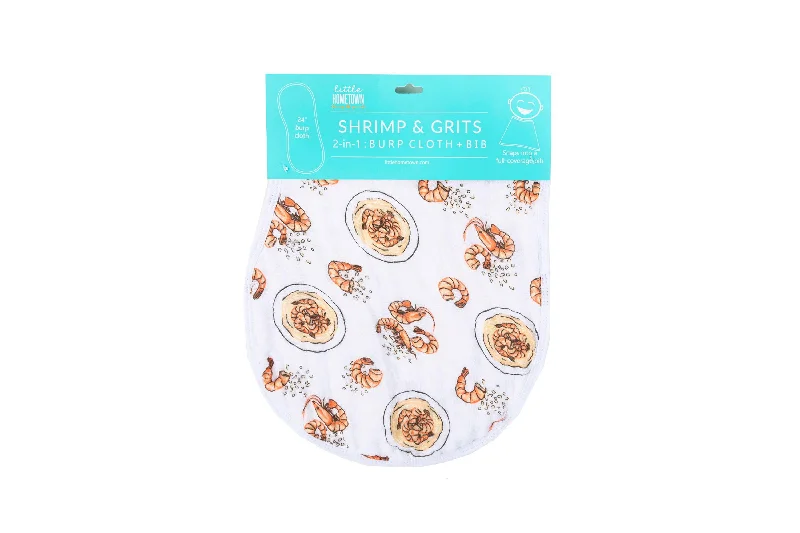 Shrimp 'n' Grits Burp/Bib Combo (Unisex)