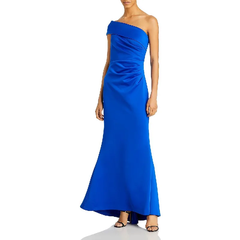 Eliza J Womens One Shoulder Maxi Evening Dress