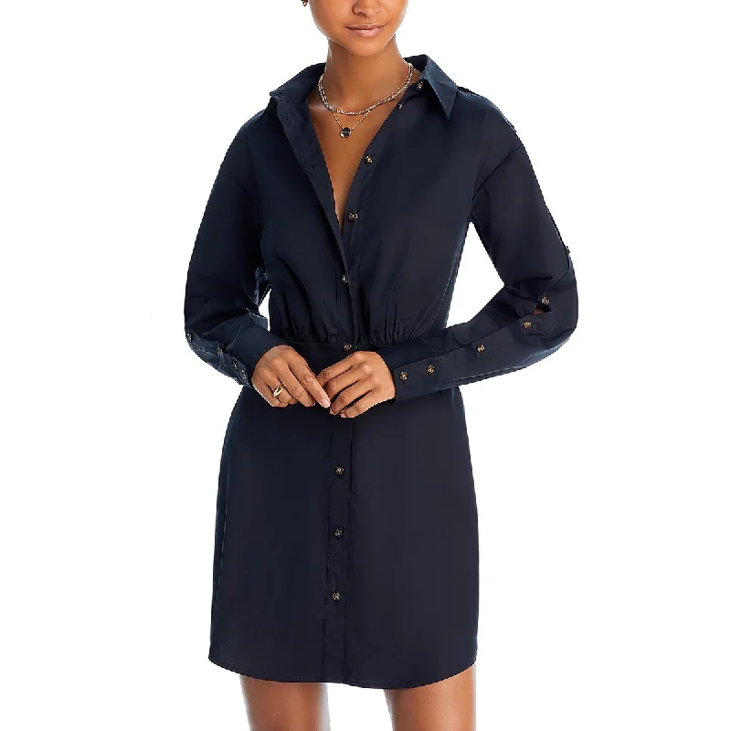 Veronica Beard Womens Shirt Dress Mini Shirtdress