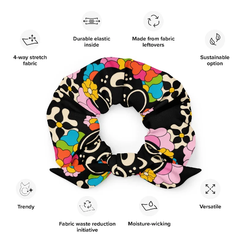 Huge Discounts FUNKYPUP black - Recycled Scrunchie
