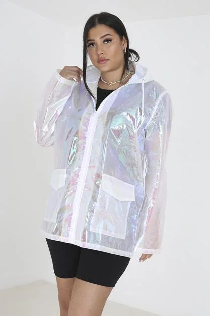 SHELL WHITE PLUS SIZE HOLOGRAPHIC FESTIVAL MAC