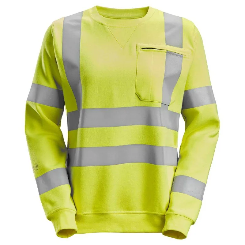 Snickers 2876 ProtecWork Women's Hi Vis Sweatshirt, Class 3/2