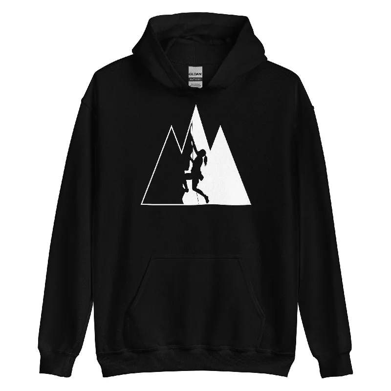 Dreieck Berge und Klettern - Unisex Hoodie