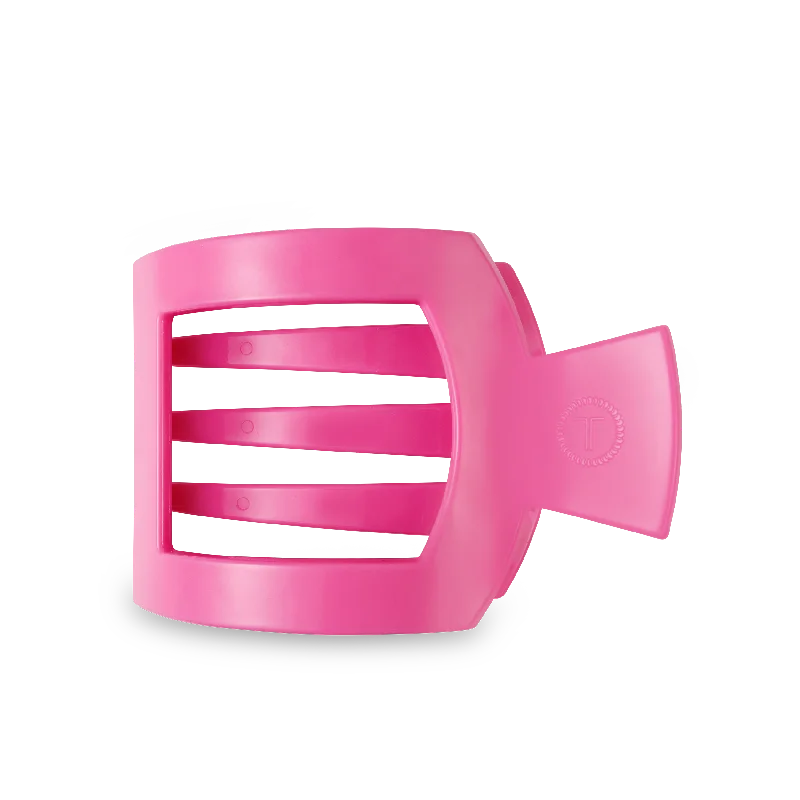 Paradise Pink Flat Square Hair Clip