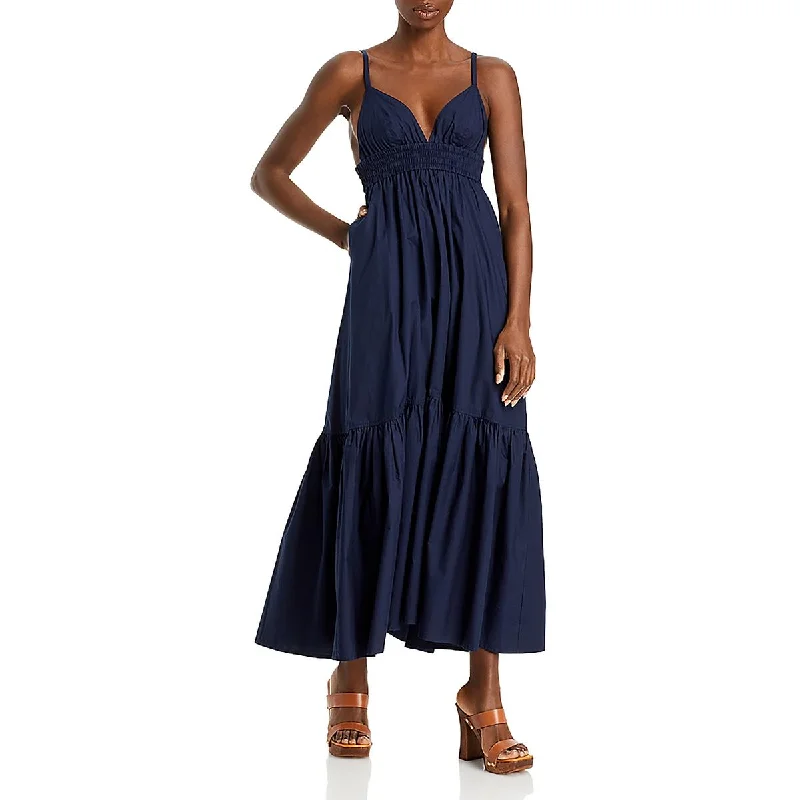 A.L.C. Womens Open Back Adjustable Straps Maxi Dress