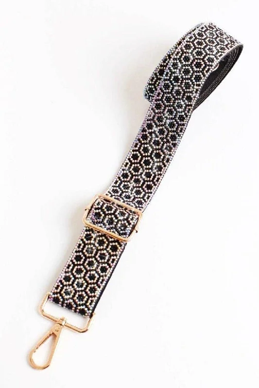 Beehive Rhinestone Guitar Strap