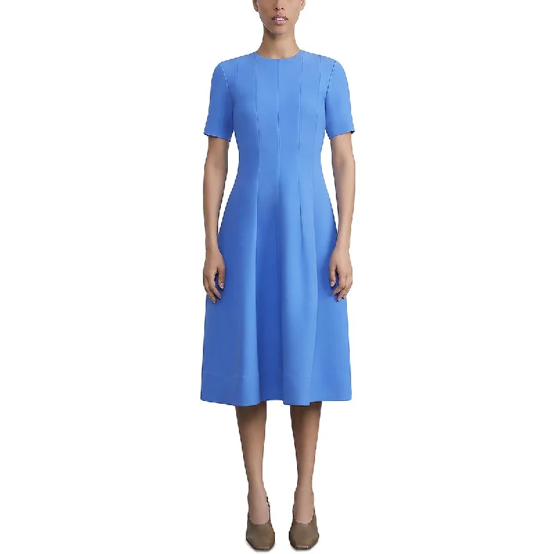 Lafayette 148 New York Womens Wool Flared Wear To Work Dress