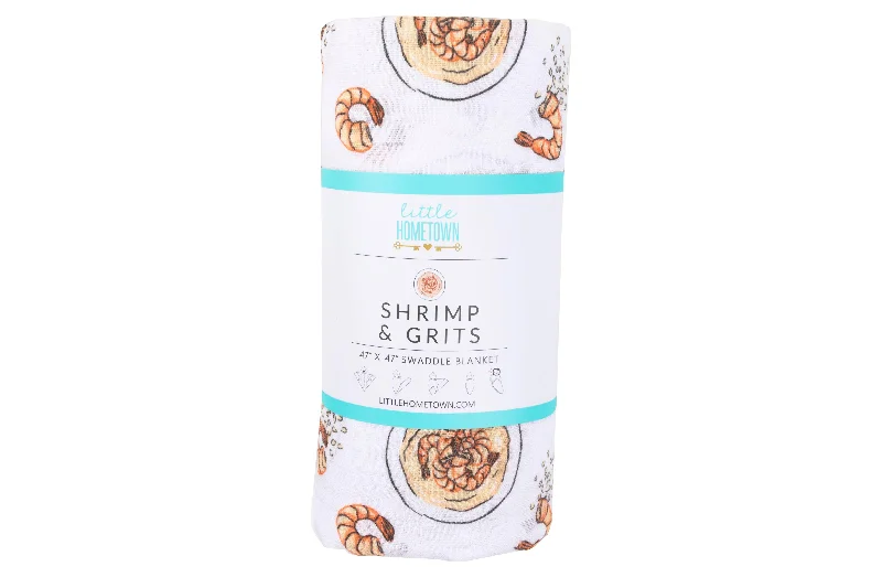 Shrimp 'n' Grits Swaddle Blanket (Unisex)