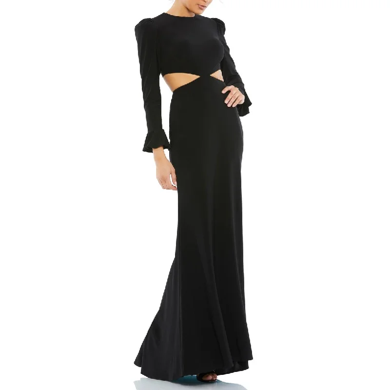 Mac Duggal Womens Cut-Out Formal Evening Dress