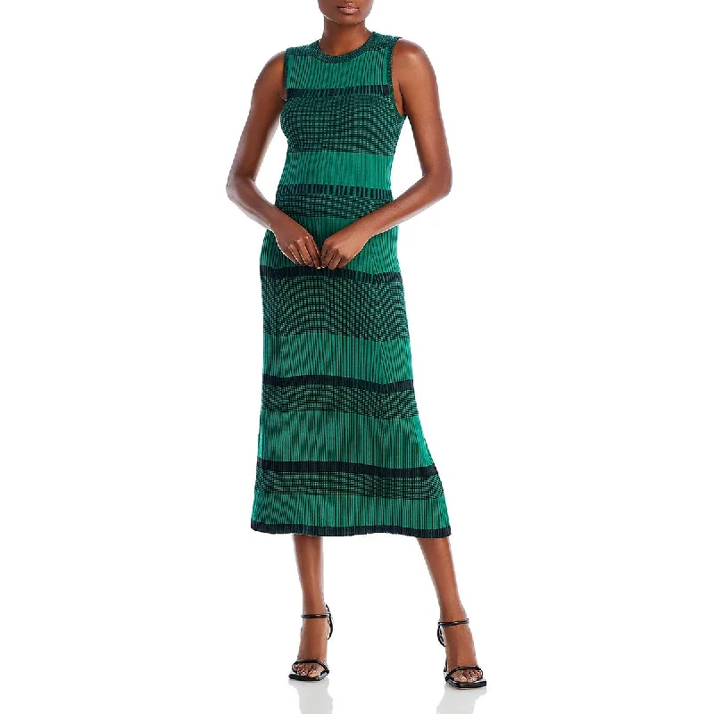 Proenza Schouler Womens Silk Sleeveless Sweaterdress