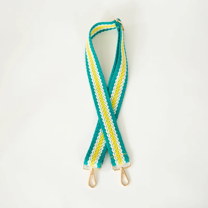 Guitar Style Strap -  Woven Turquoise