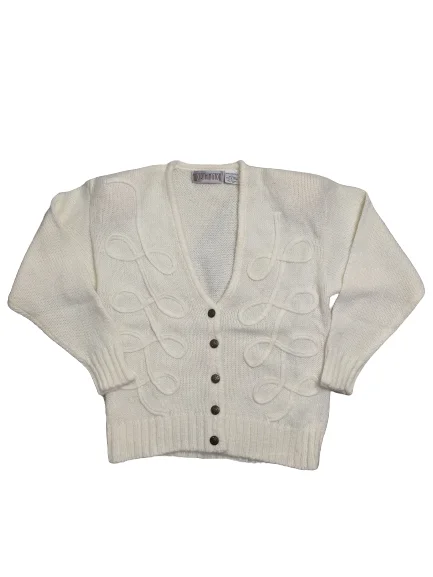 [L] Vintage Cardigan with Padded Shoulders