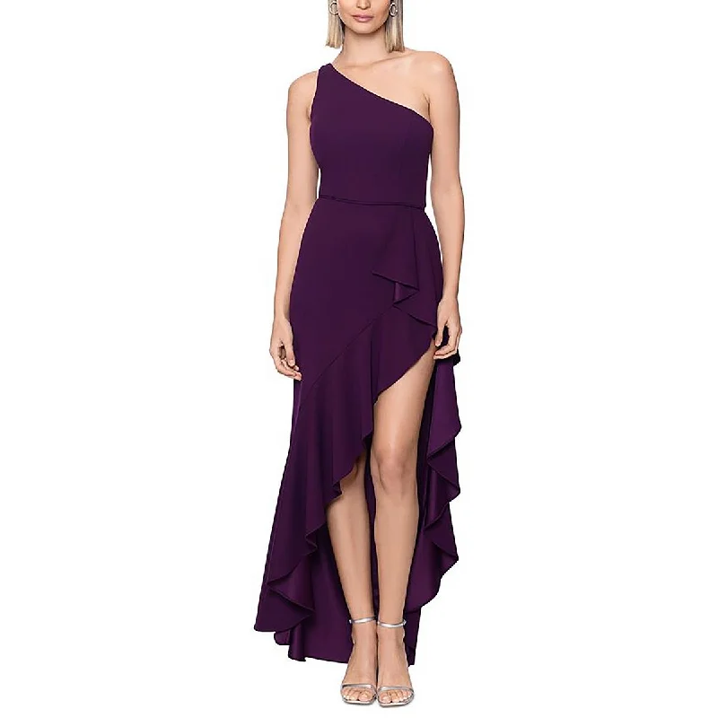 Betsy & Adam Womens Hi-Low  Evening Dress