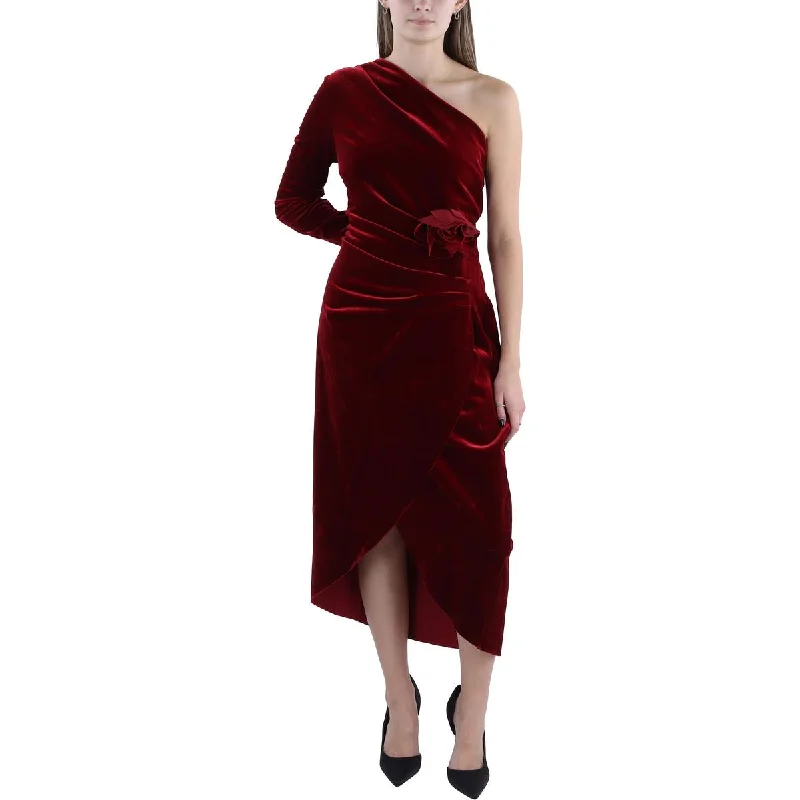 Chiara Boni Womens Velvet Midi Cocktail And Party Dress