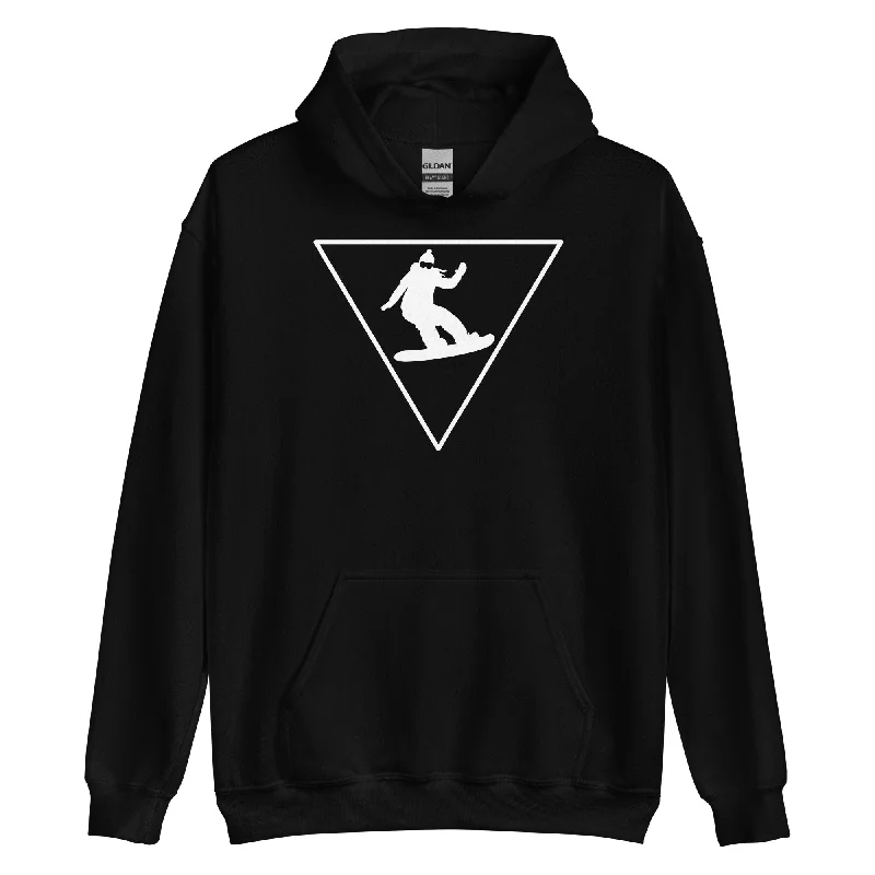 Dreieck und Snowboarding - Unisex Hoodie