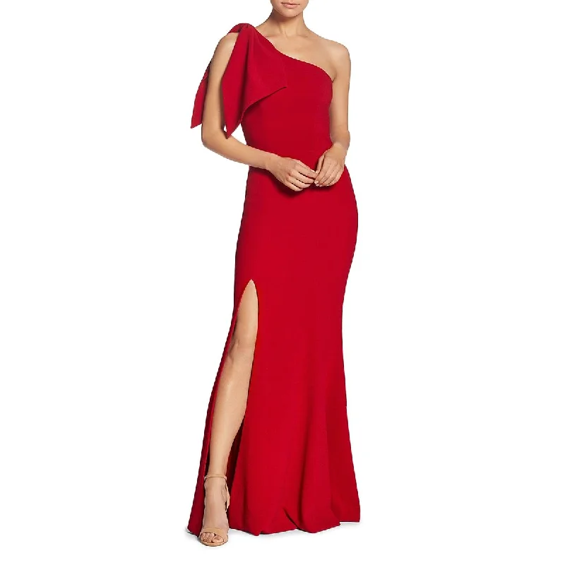 Dress The Population Womens Georgina Crepe One Shoulder Evening Dress