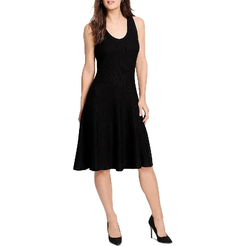 Nic + Zoe Womens KNee-Length Scoop Neck Fit & Flare Dress