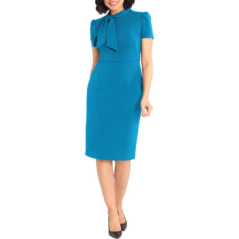 Maggy London Womens Neck tie Office Sheath Dress