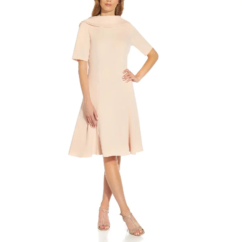 Adrianna Papell Womens Panel Midi Cocktail and Party Dress