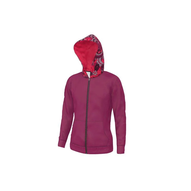 Pena Camelot Red Zip Polar Fleece Hoodie