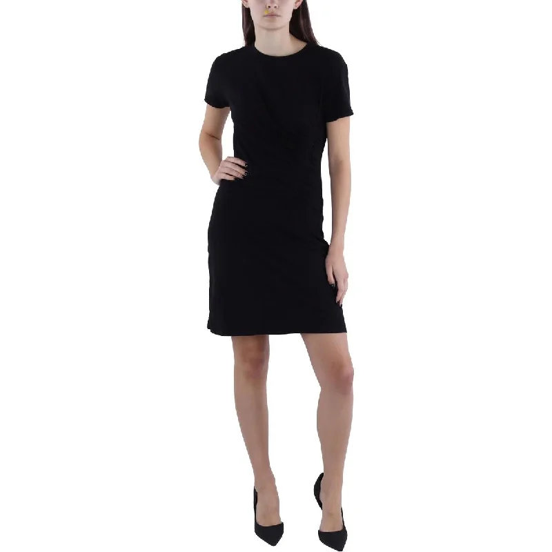 Sundry Womens Mini Short Sleeve T-Shirt Dress