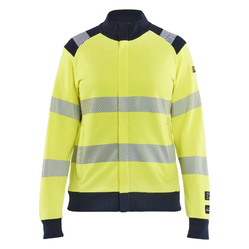 Blaklader 3471 Womens Multinorm Hi-Vis Flame Retardant Sweatshirt With Metal-Free Zip (34711762)