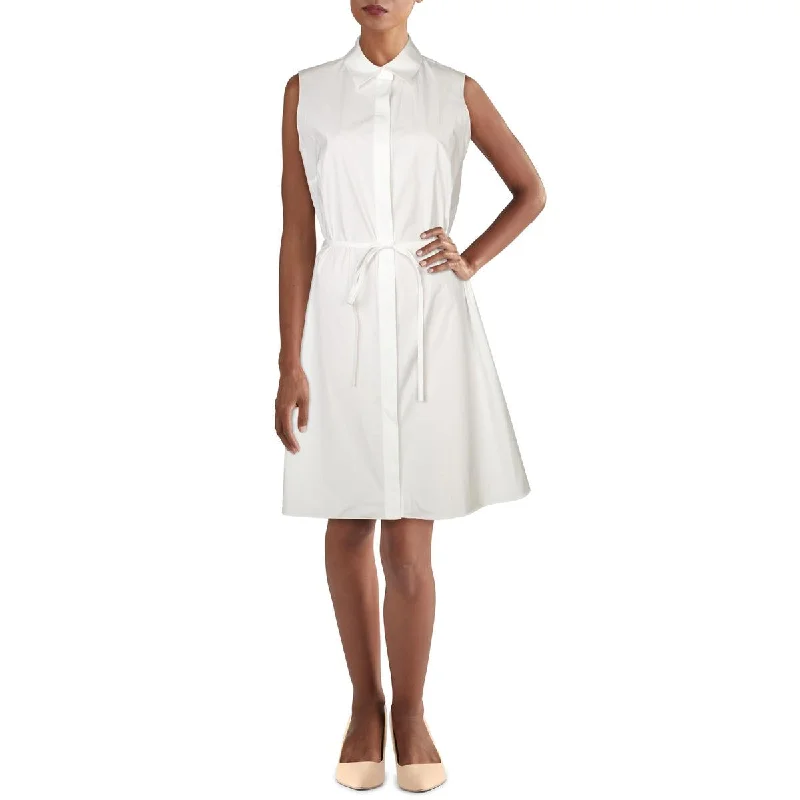 Theory Womens Belted Daytime Shirtdress