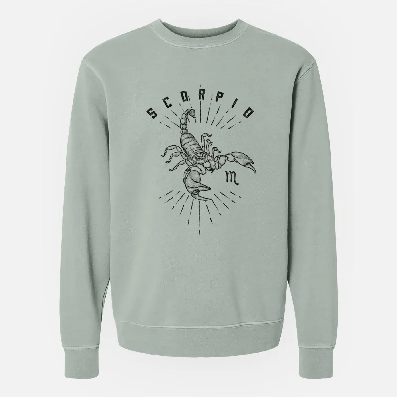 Scorpio - Scorpion - Unisex Pigment Dyed Crew Sweatshirt