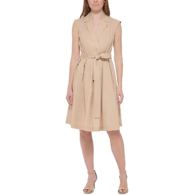 Tommy Hilfiger Womens Cotton Short Shirtdress