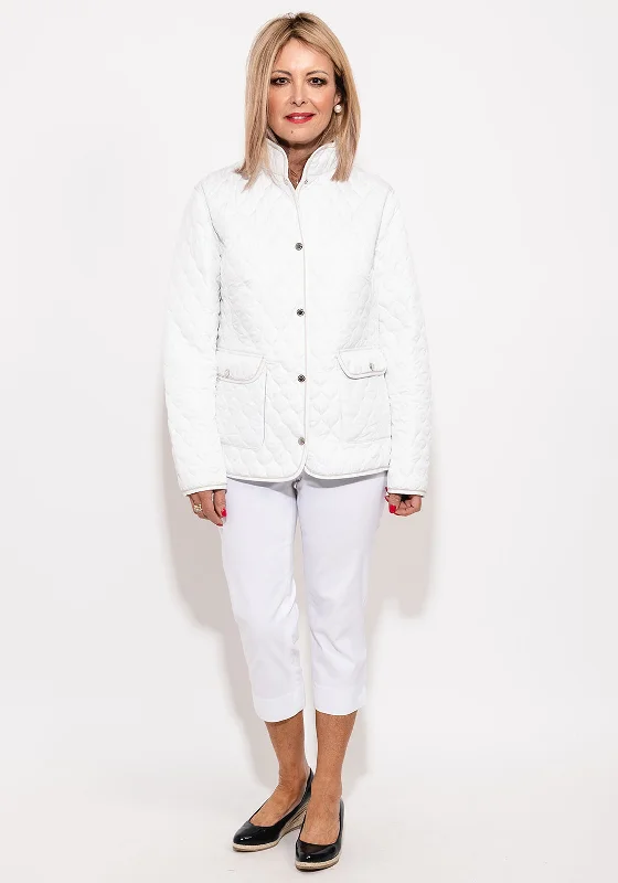 Normann Light Quilted Reversible Jacket, White Multi