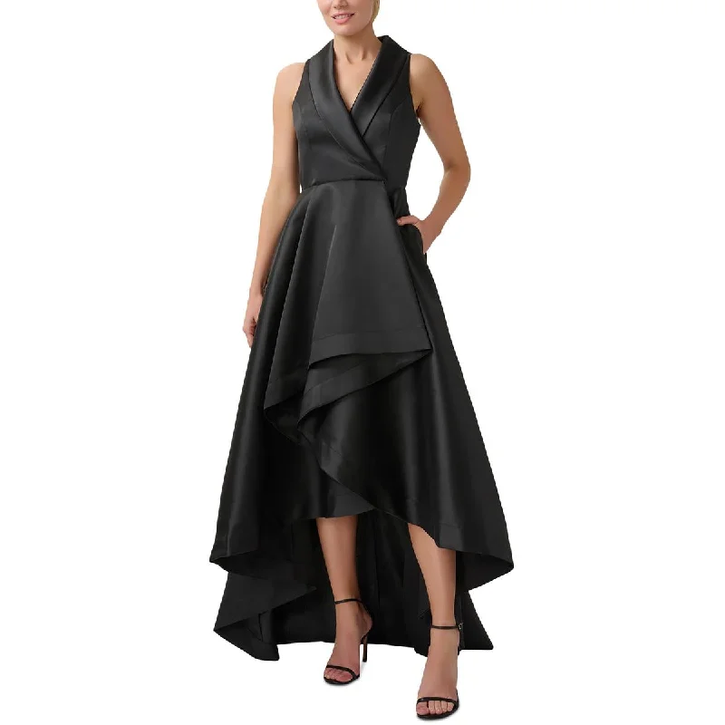 Adrianna Papell Womens Tuxedo Hi Low Evening Dress