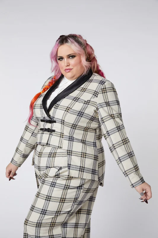 Curve Crescent Tartan Tail Coat