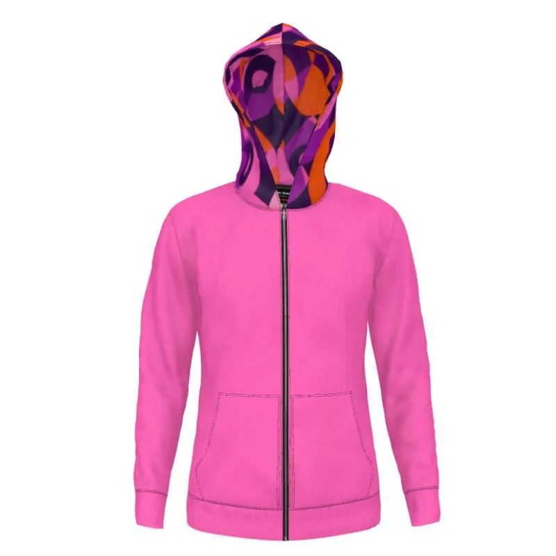 Tokyo Pink Zipped Hoodie - Airline Series