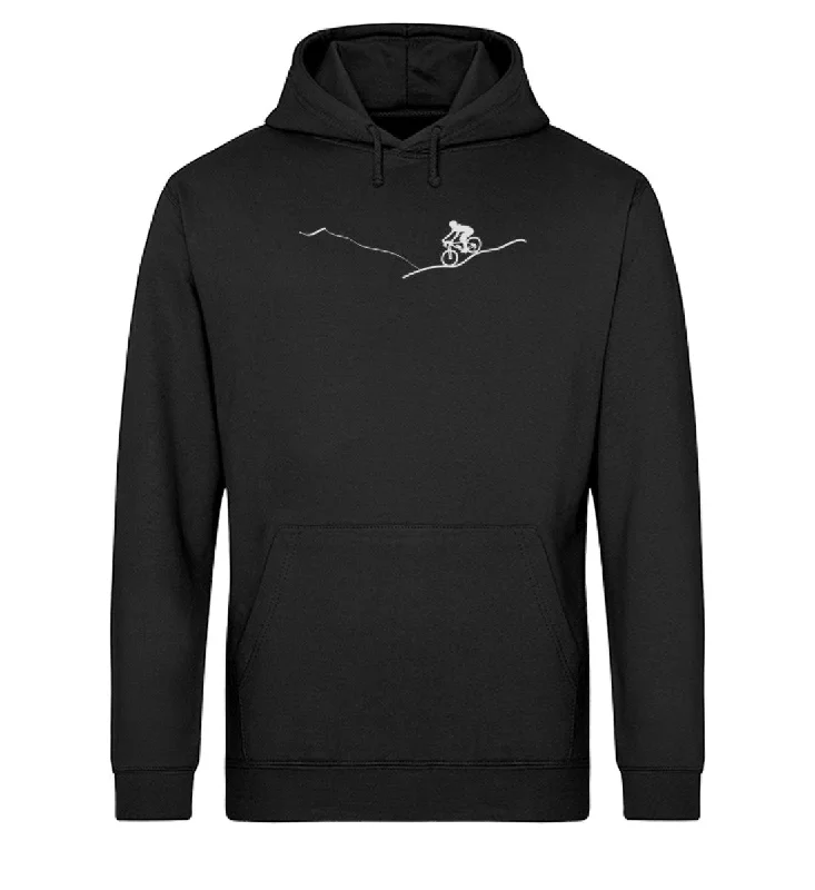 Mountainbiken am Hügel - Unisex Organic Hoodie