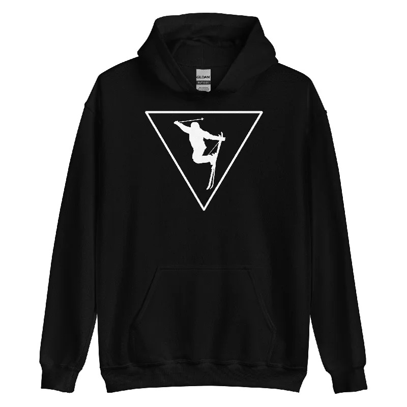 Dreieck und Skifahren - Unisex Hoodie