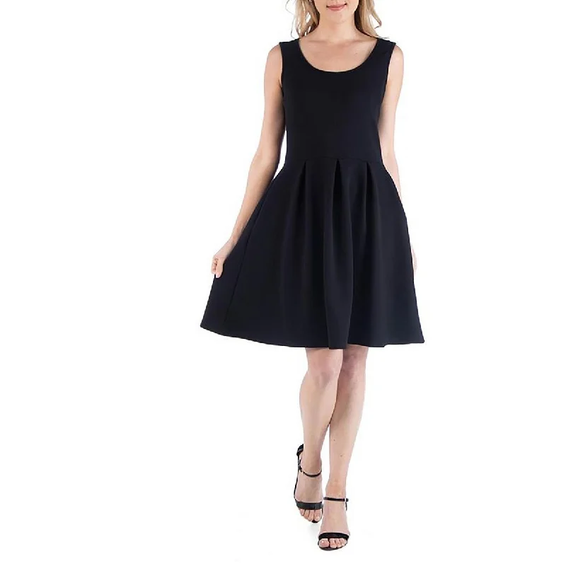 24seven Comfort Apparel Womens Mini Fit& Flare Fit & Flare Dress