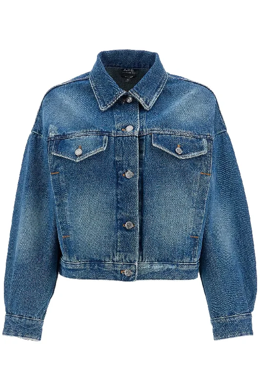 "boxy Denim Jacket In C  - Blue